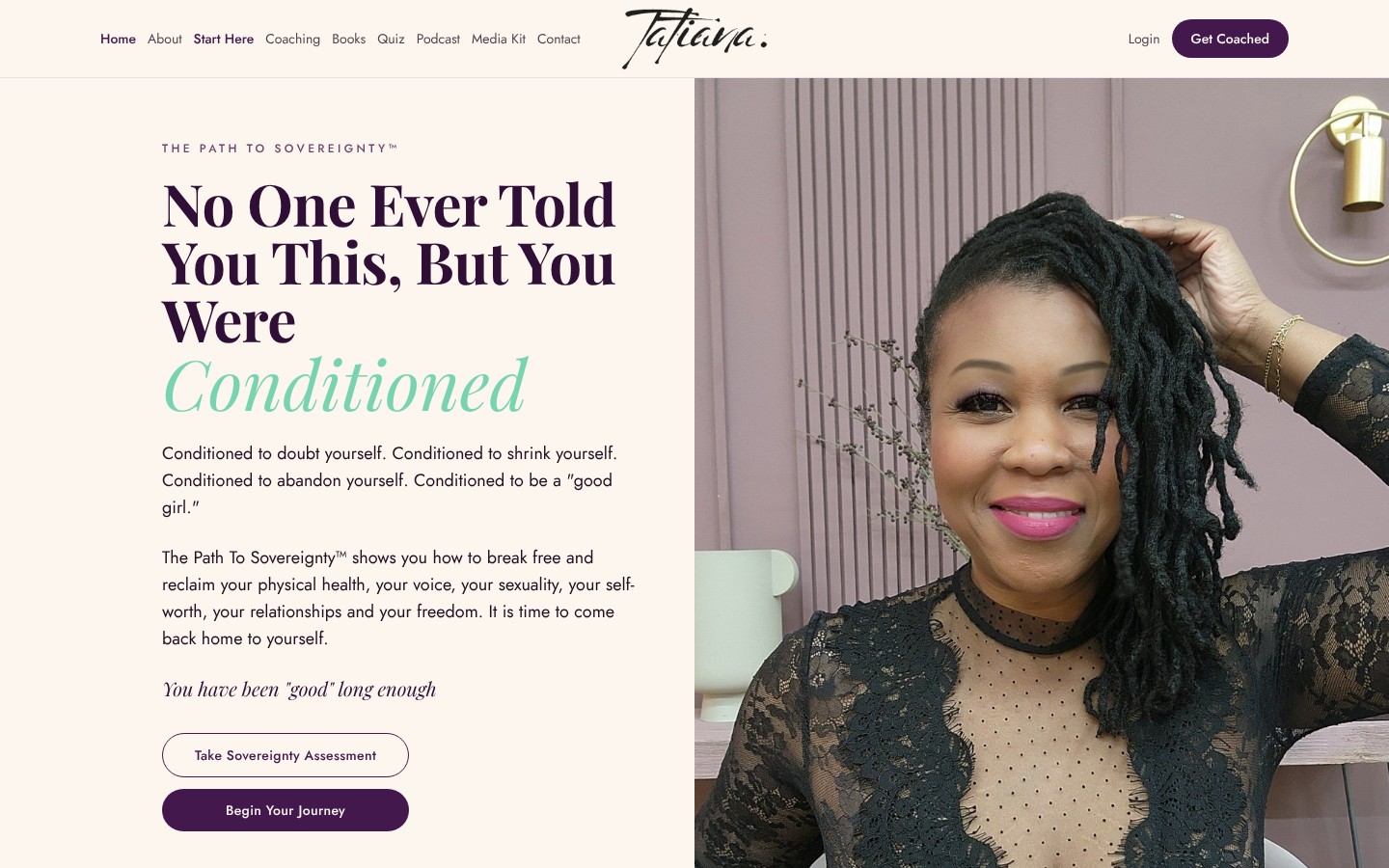 Tatiana Madden website preview