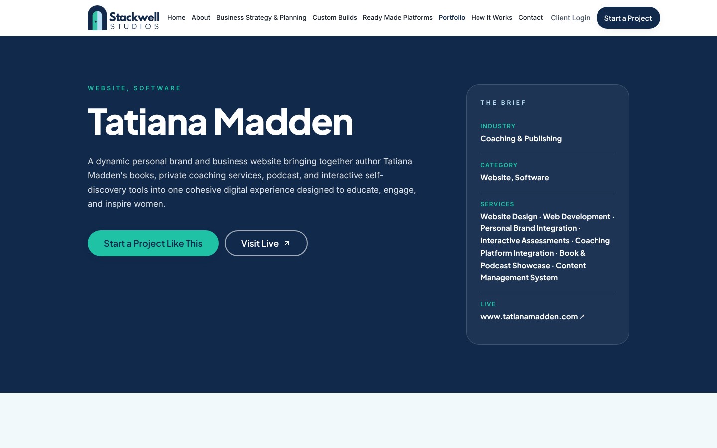 Portfolio Project 04 website preview